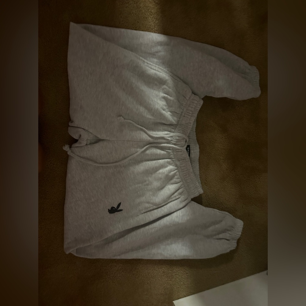 COPY - grey playboy sweatpants